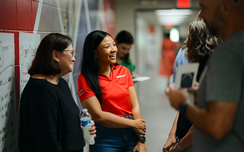 Hallway discussion